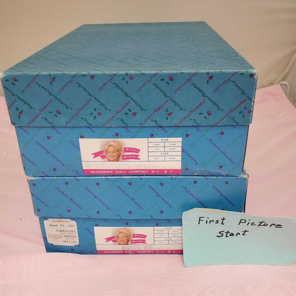 Madame Alexander #1585 Rebecca #1577 Renoir Dolls Set with Box