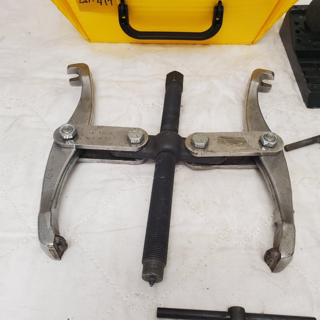 Tool & Parts Lot – Gear Puller, T-Handle Tool, Brackets, & More LOT-417