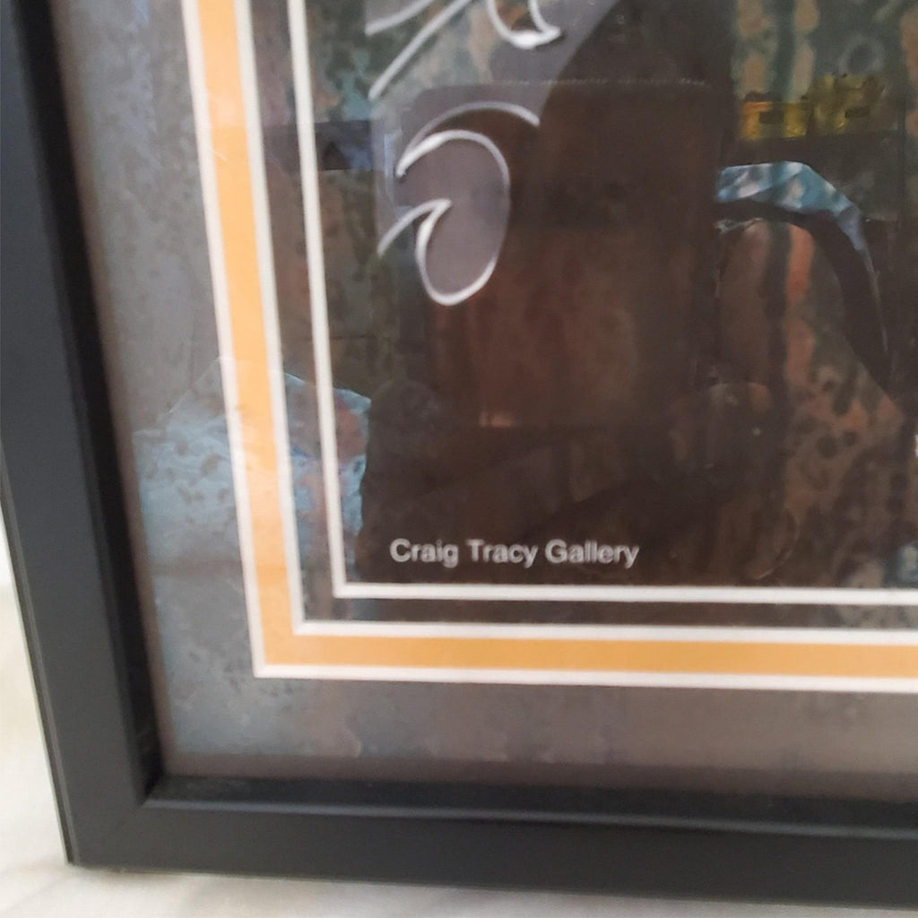 Craig Tracy 'Restless' Signed Framed Art Print old Tiger Design 11 x 14