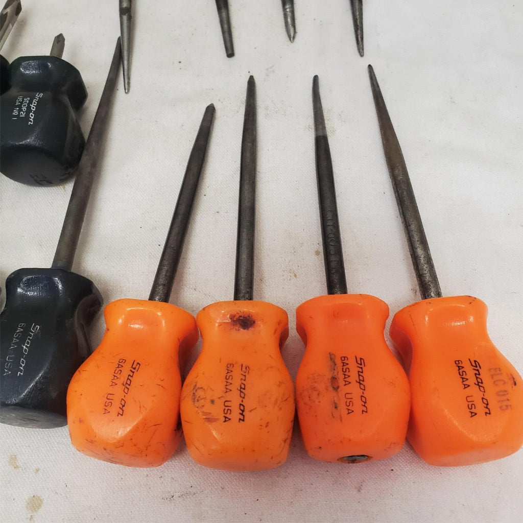 Lot of 21 Assorted Snap-on Flat Head Slotted Nut Driver & More LOT-160