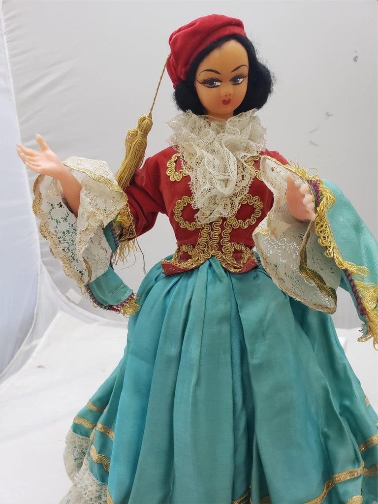 Vintage The Ashton-Drake Galleries Silk Cloth Porcelain Greek Doll
