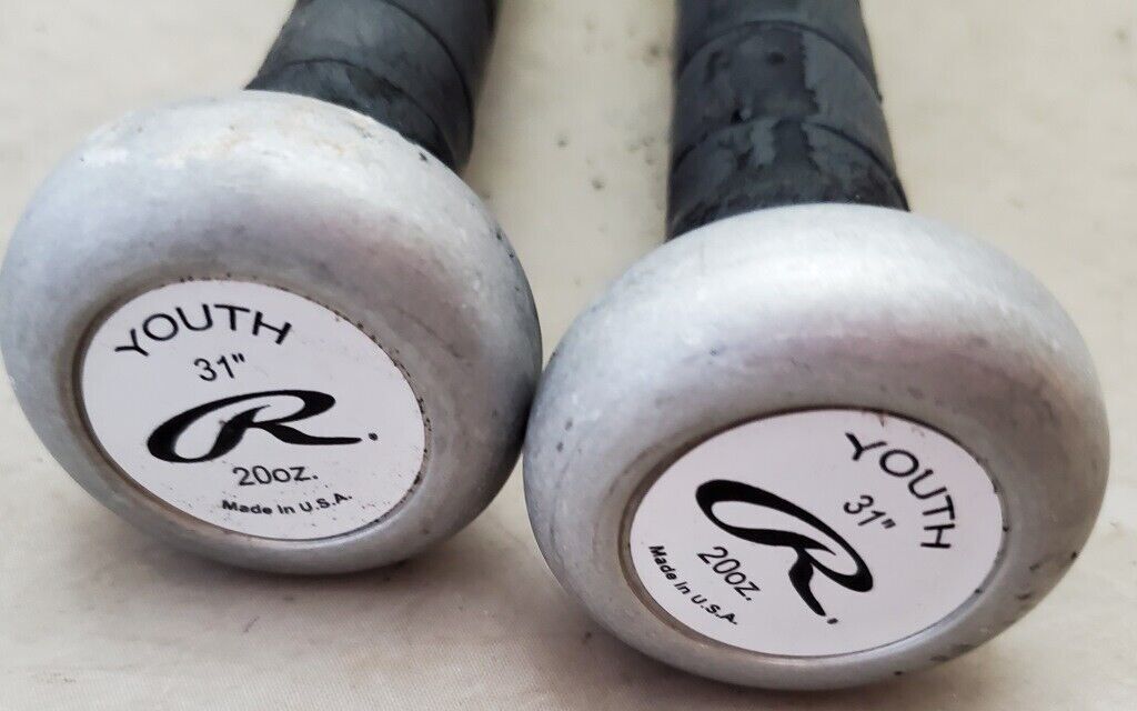 Two Rawlings Mark McGwire Model MAC350 31" 20oz Youth Baseball Bats