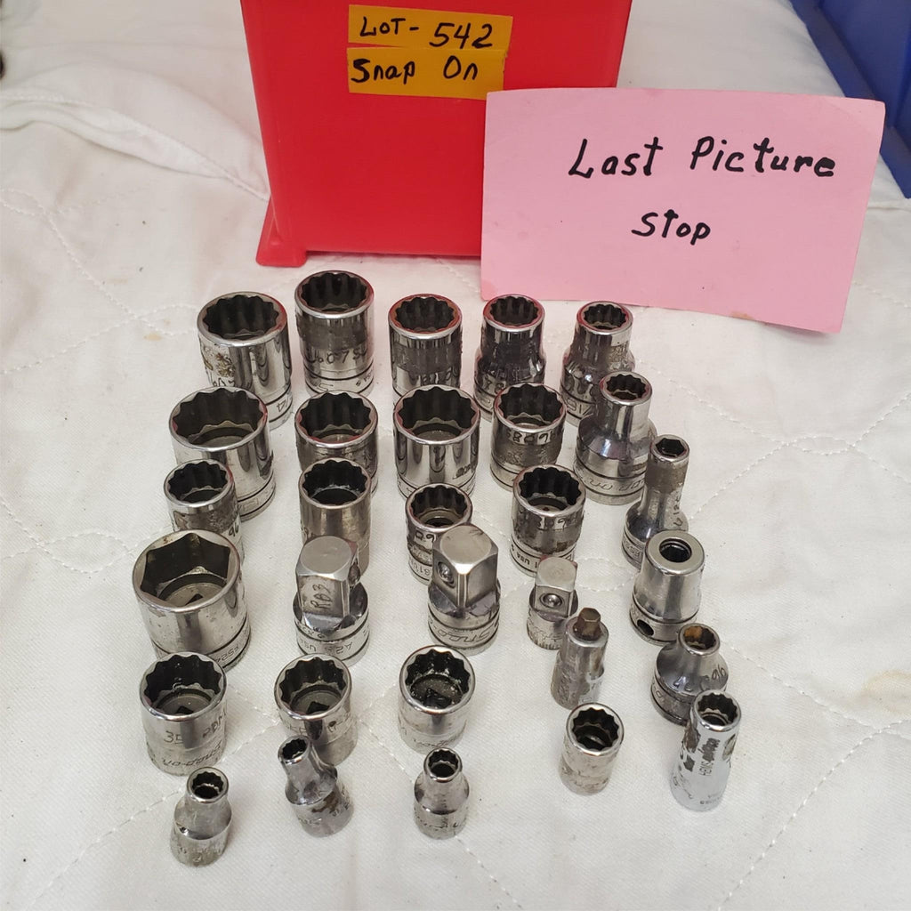 Lot of 30 Assorted Snap-On Socket Wrench Set LOT-542
