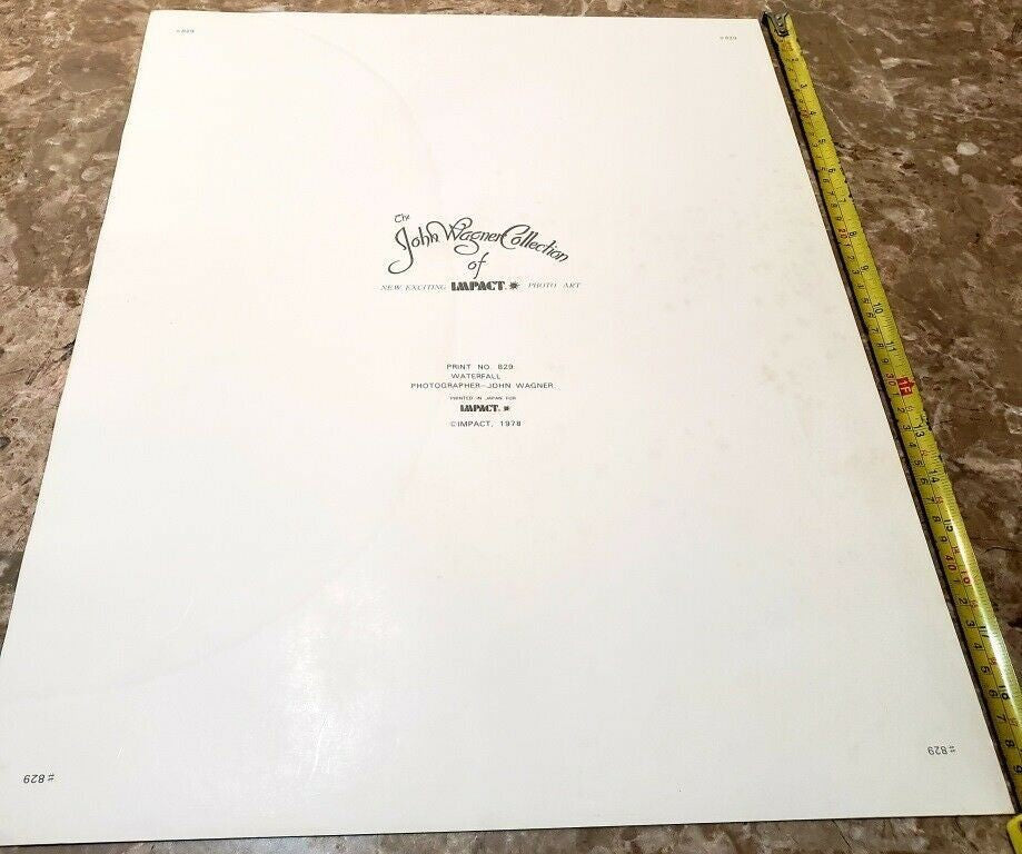 John Wagner Collection IMPACT Photo Print 1978 Waterfall and Mountain Lion