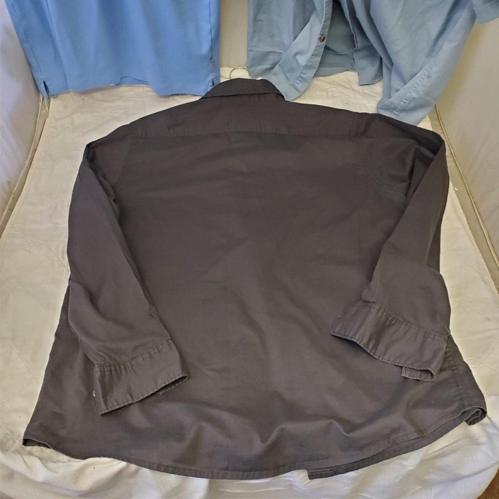 Lot of 4 Mens Wrangler Jeans Co 100% Cotton Long & Short Sleeve Shirt Size L