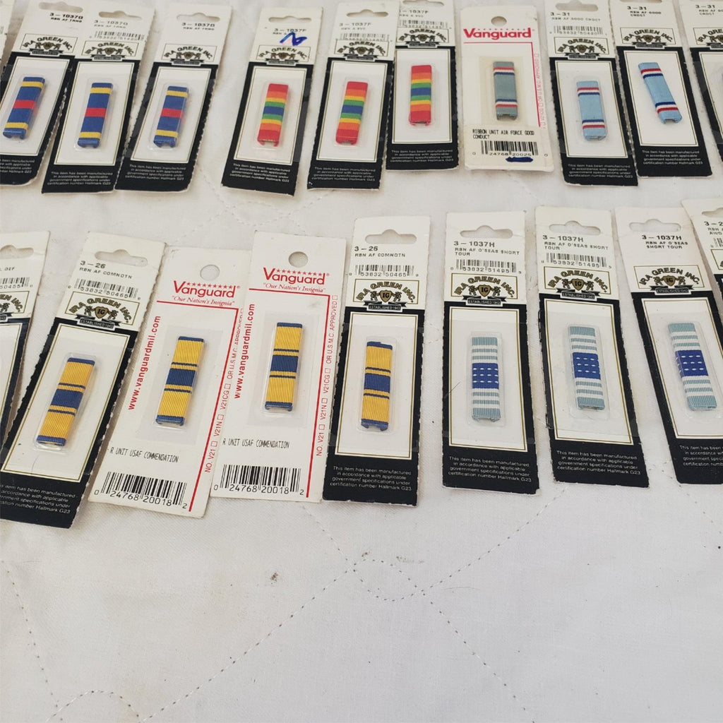 Lot of Assorted Military Ribbon Bars and Pins