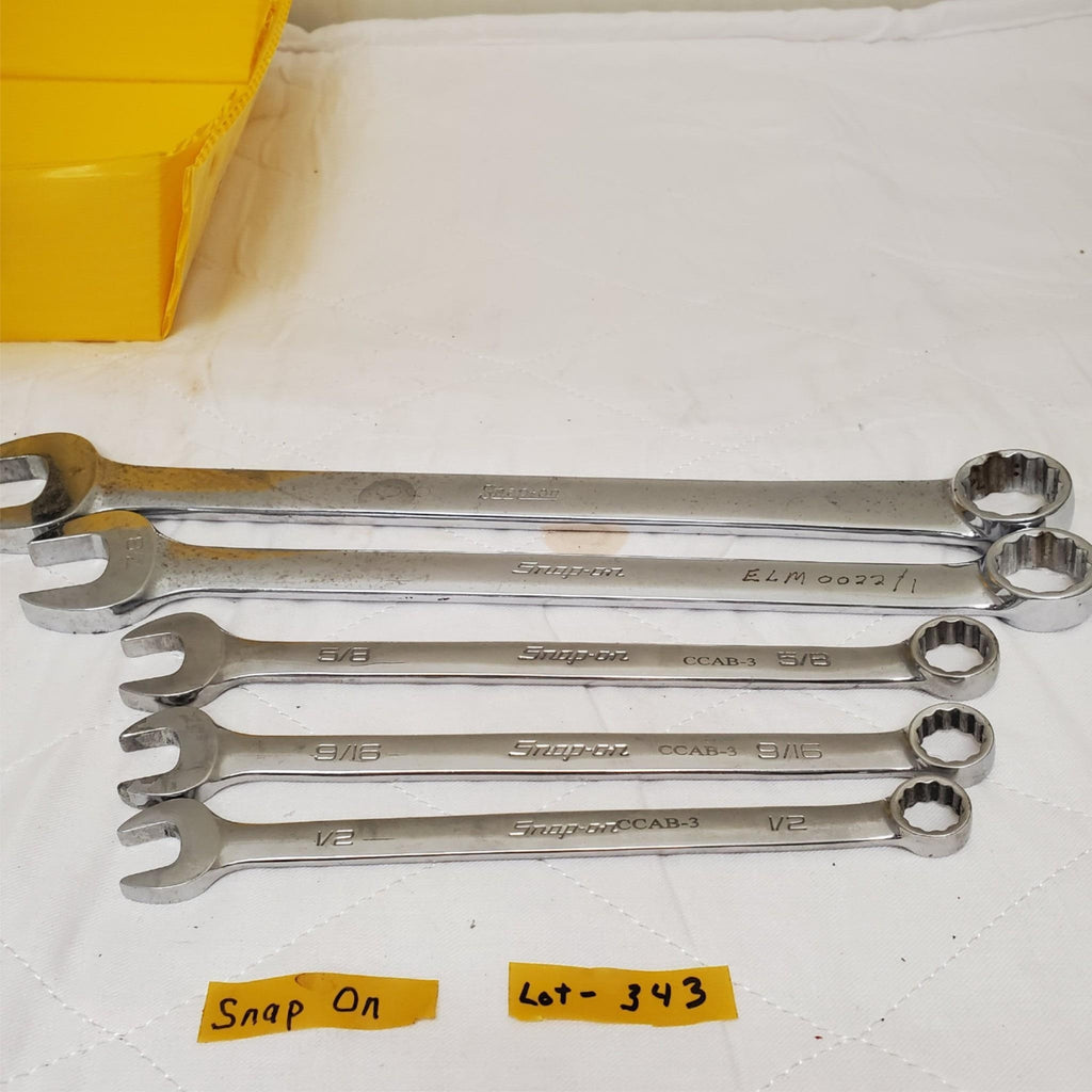 Set of 5 Snap-on Combination Wrench LOT-343