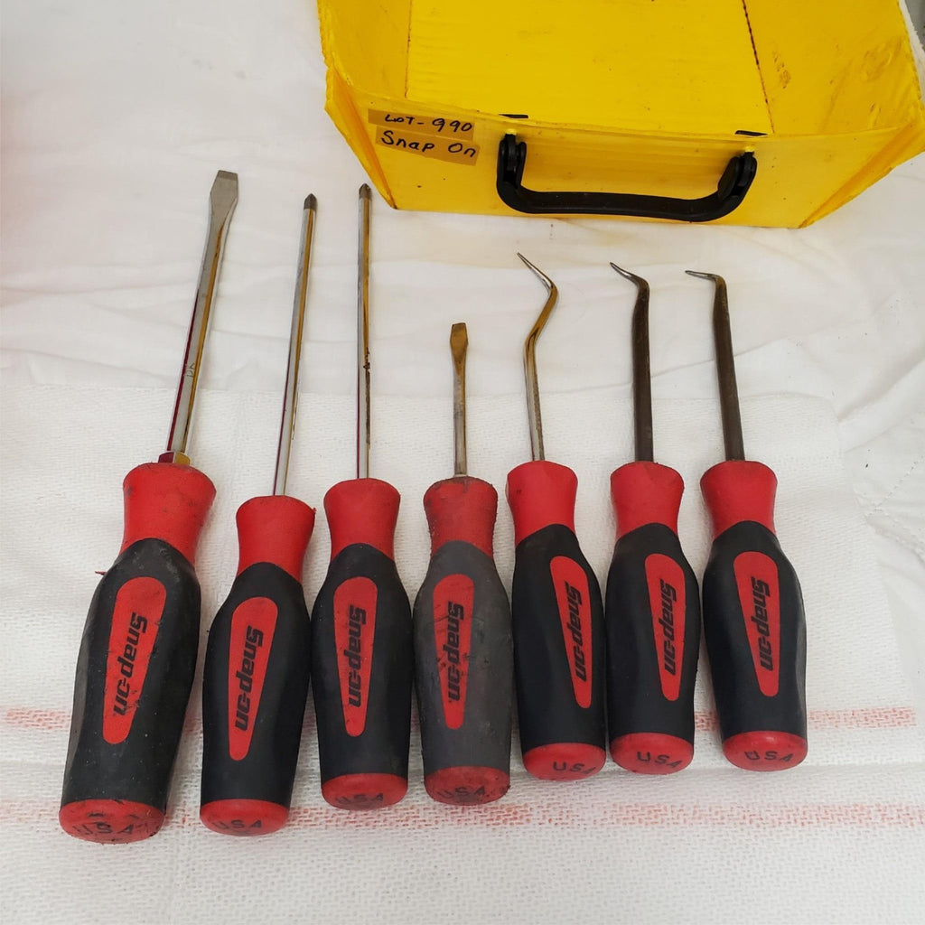 Lot of 7 Assorted Snap-On Screwdriver LOT-990