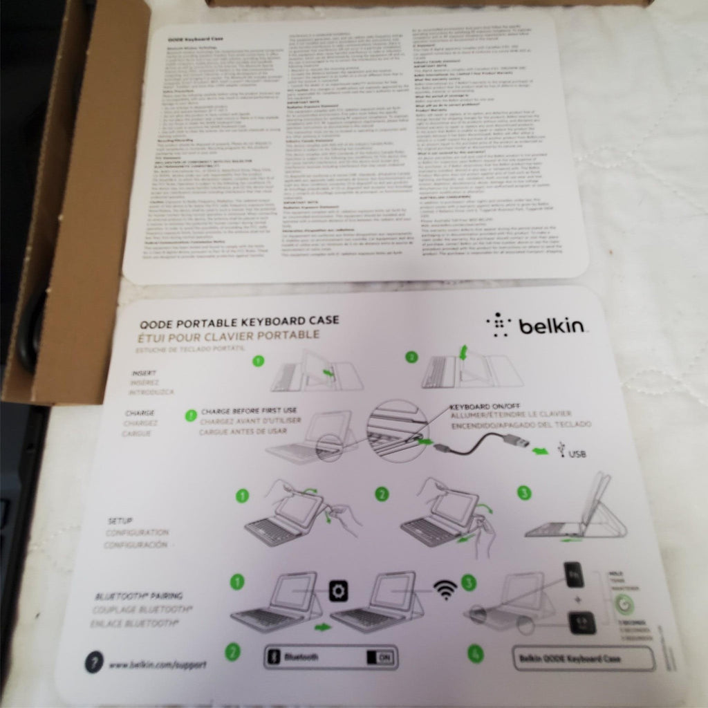 Lot of 4 Belkin F5L164 QODE Portable Keyboard Case