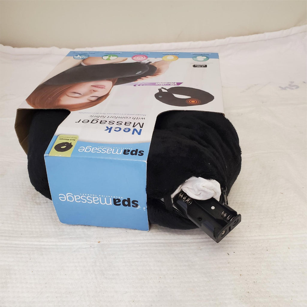 Spa Massage Black Neck Wrap Massager With Comfort Fabric