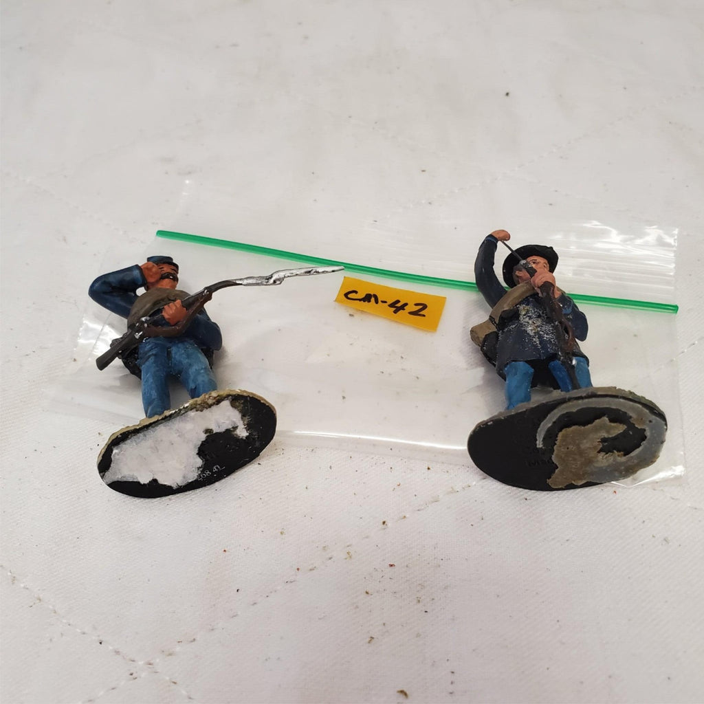 Lot of 2 Hand Painted Metal Toy Soldier CM-42