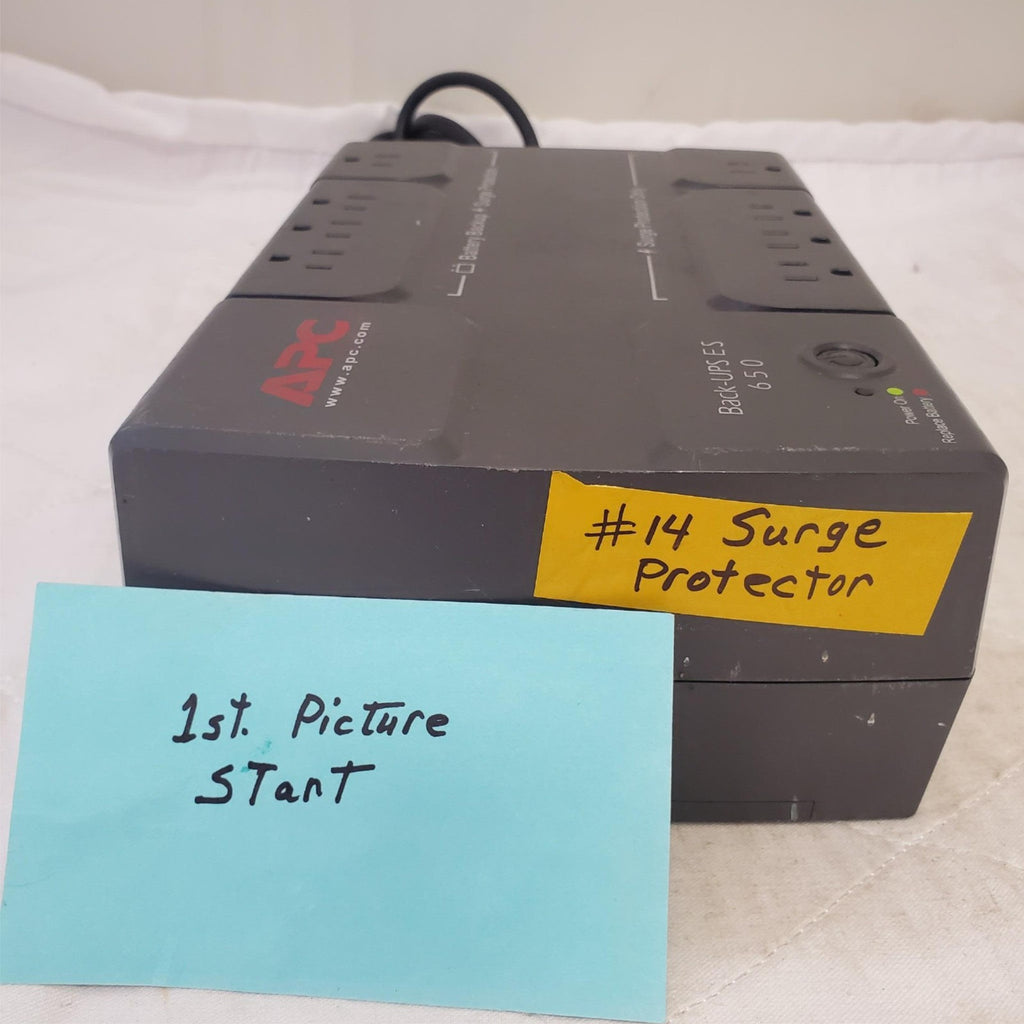 APC Back Up UPS ES 650 120V BE650R Surge Protected #14 (NO BATTERY INCLUDED)
