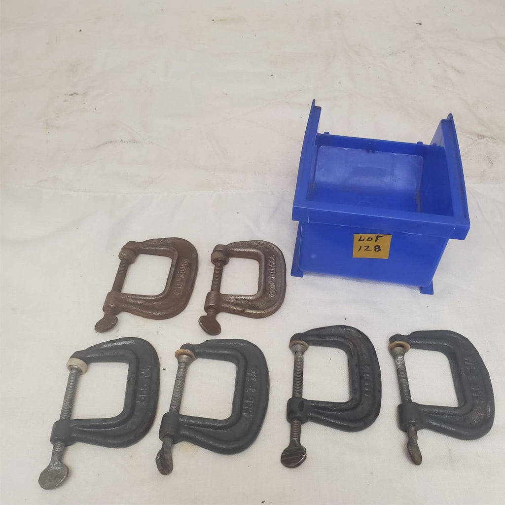 Lot of 6 Wilton Hargrave C-Clamp Wrench Hand Tool Set LOT-128