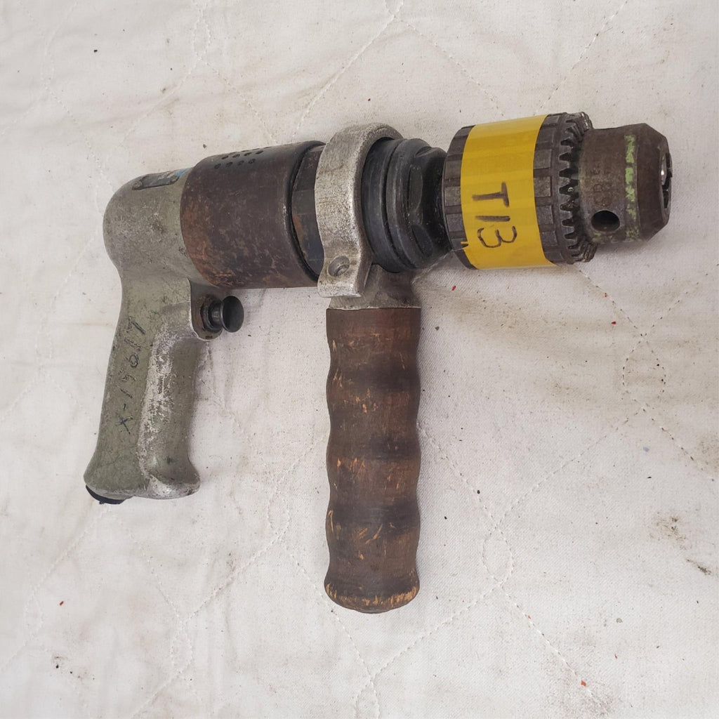 Rockwell 41D-106B Pistol Grip Pneumatic Air Drill w/ Handle Central Air Tool T13
