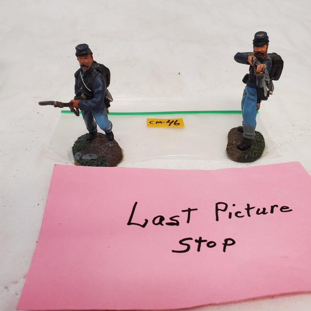 American Civil War Union Infantry Soldiers Aiming Mounted CM-46