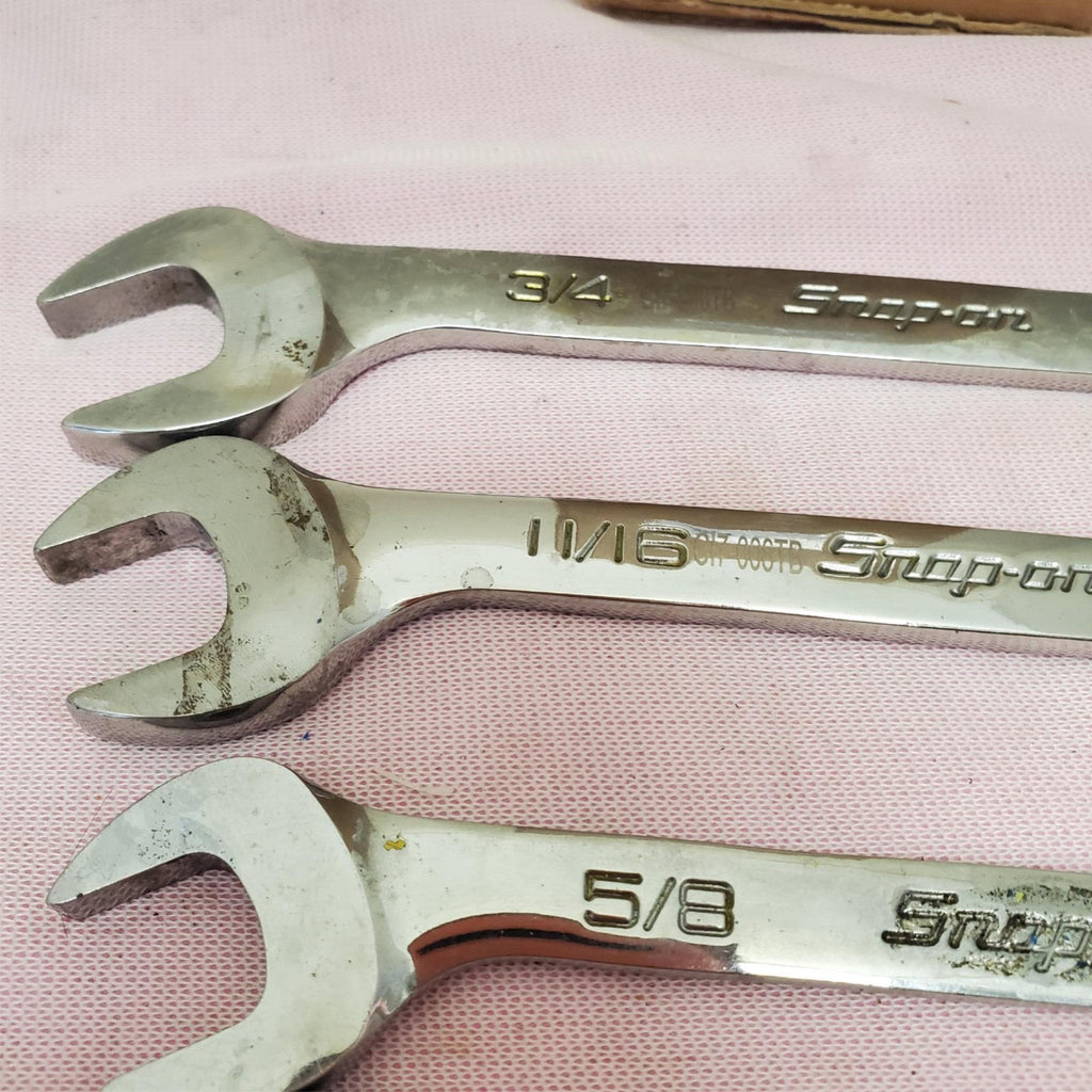 Lot of 5 Snap-on 4-Way Angle Head Open-End Wrench Set LOT- 767
