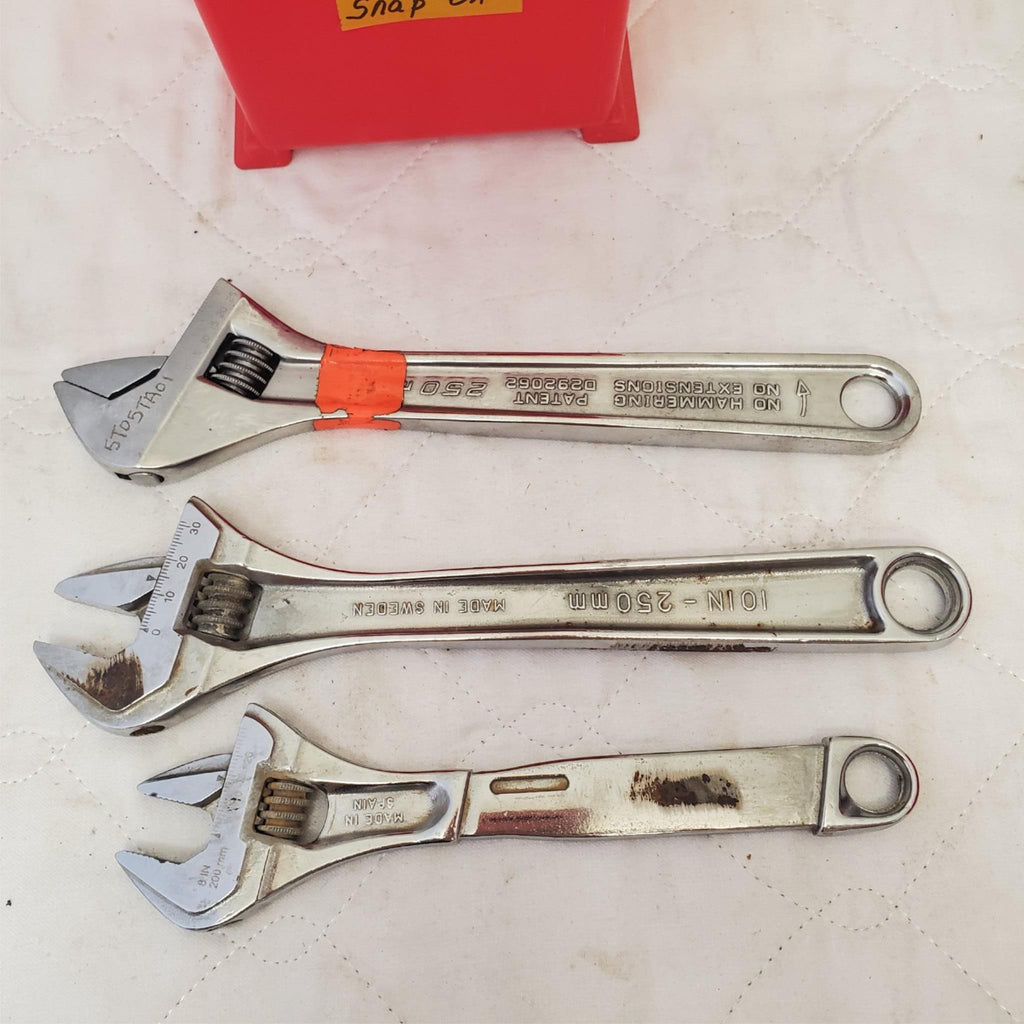Lot of Assorted Various Snap-on Adjustable Wrench LOT 545