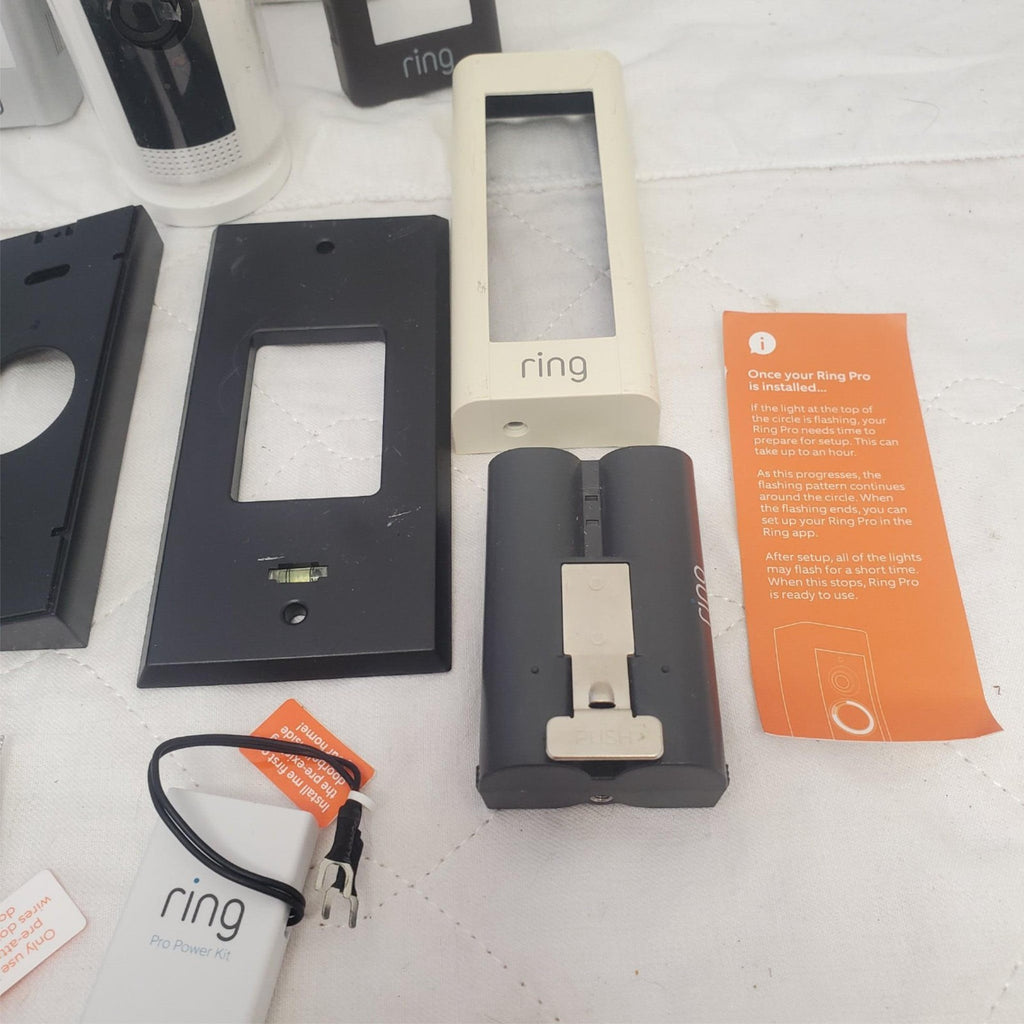 Ring Video Doorbell Pro with Pro Power Kit Faceplates & Installation Tools
