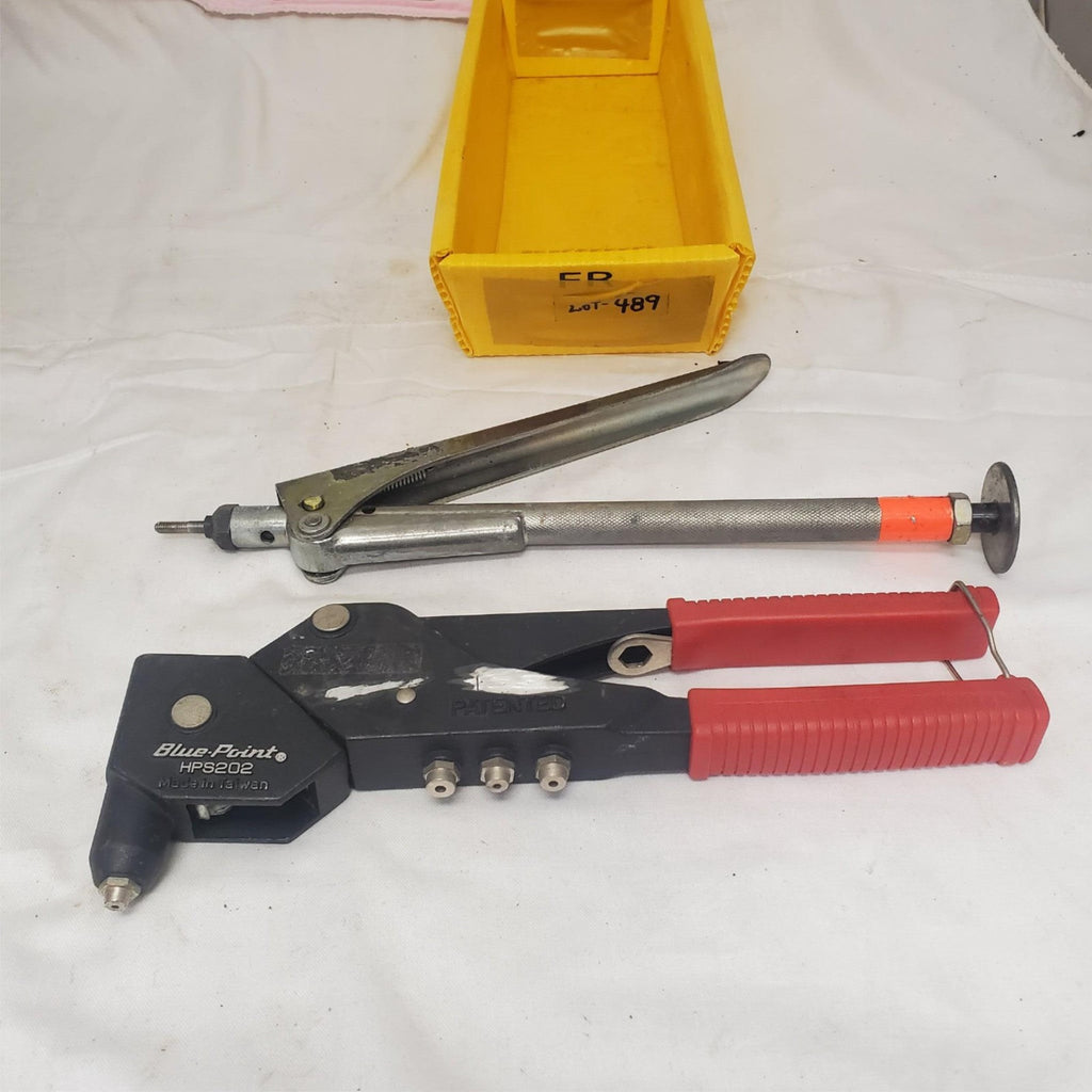 Lot of 2 Speed Driver Rivenut & Blue Point HPS202 Swivel Head Rivet Gun LOT-489