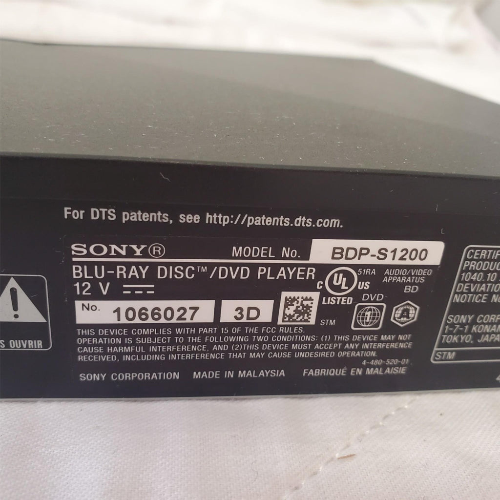 Sony BDP-S1200 Blu-ray Player