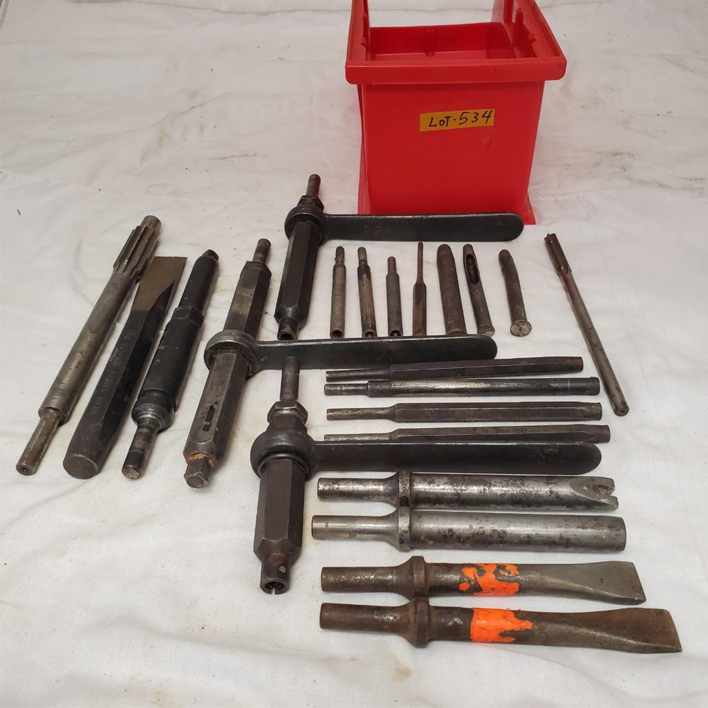 Assorted Chisel Punch and Drill Drift Tools LOT-534