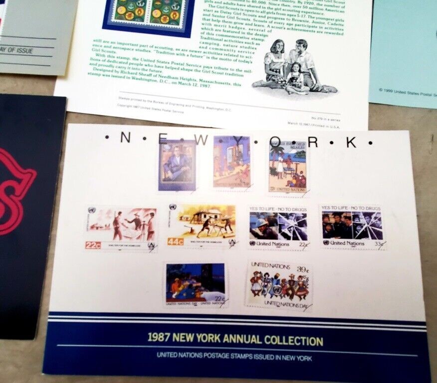Lot Republic of Texas Commemorative Stamps GIRL SCOUTS, H Stamp Uncle Sam's Hat