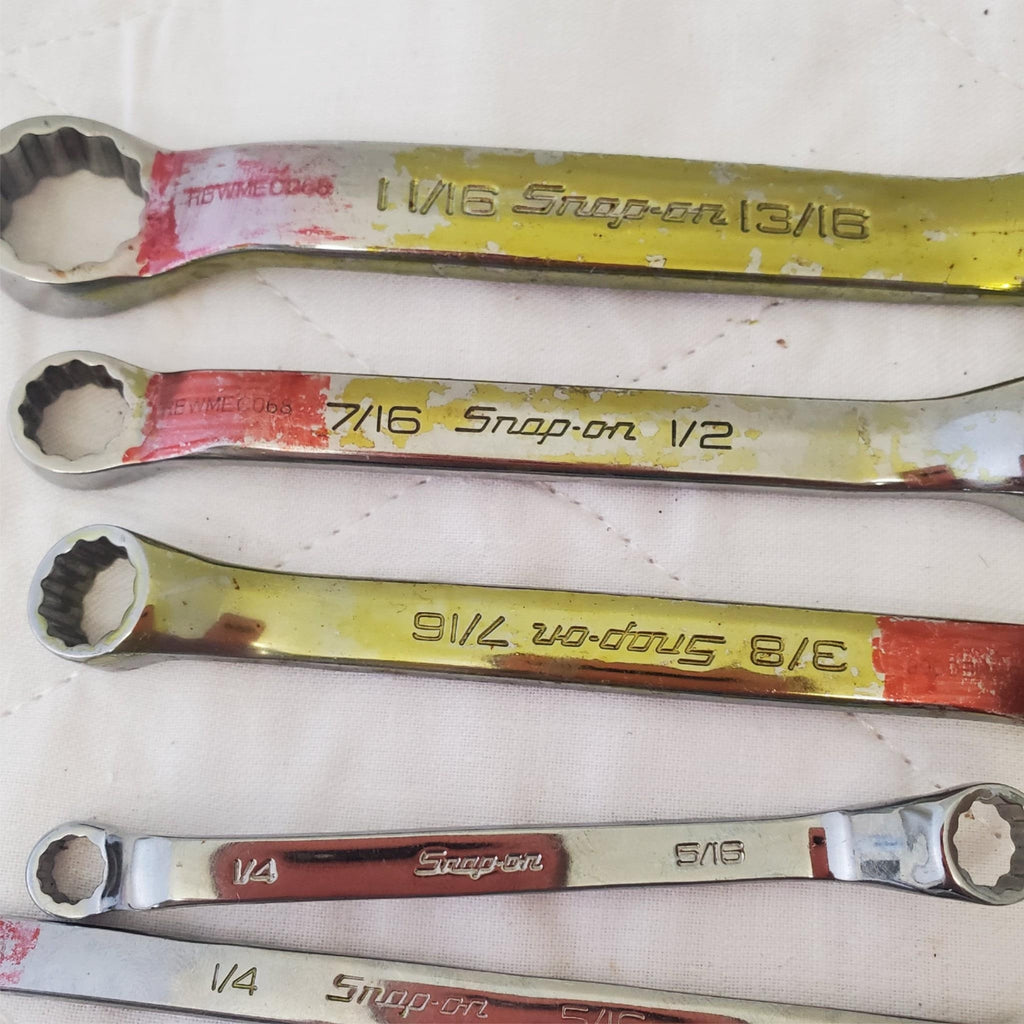 Lot of 10 Snap-On Combination Wrench & Double Box Offset Wrench LOT 493