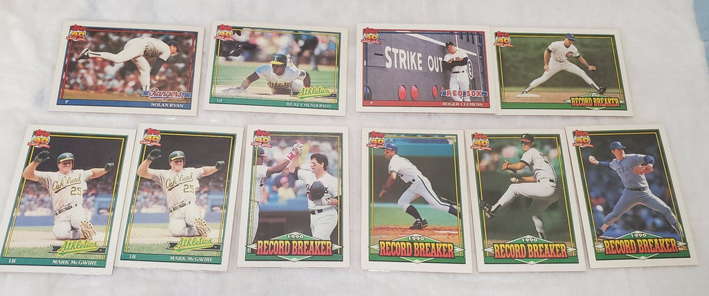 Topps 40 Years Of Baseball Rangers Nolan Ryan & More Basketball Trading Cards