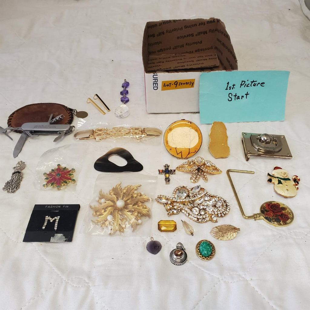 Lot of Assorted Various Brooch, Hair Clips, Pendent & Swiss Knife LOT-9