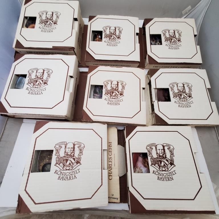 Lot of 8 Bradford Exchange Dornroschen Rumpelstilzche Rapunzel Collector Plate
