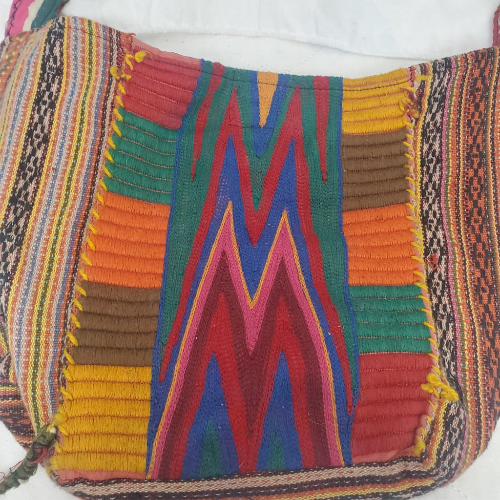 Vintage Cotton Handmade Peru Shoulder Bag