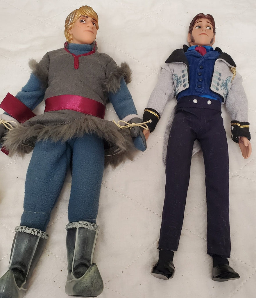 Disney Frozen Sven Anna Prince Hans Plush Reindeer Stuffed Animal & Olaf Figures