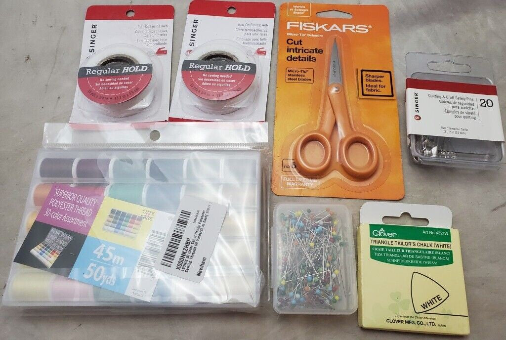 Sewing Lot Superior Quality Polyester Thread Reels Chalk Fiskars Scissor Sewing