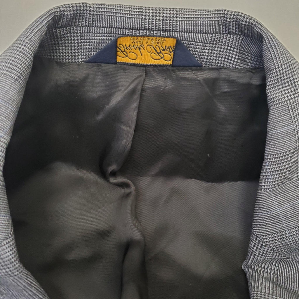 Brooks Brothers Wool BrooksEase Gray White Pinstripe Blazer Jacket Suit 41R
