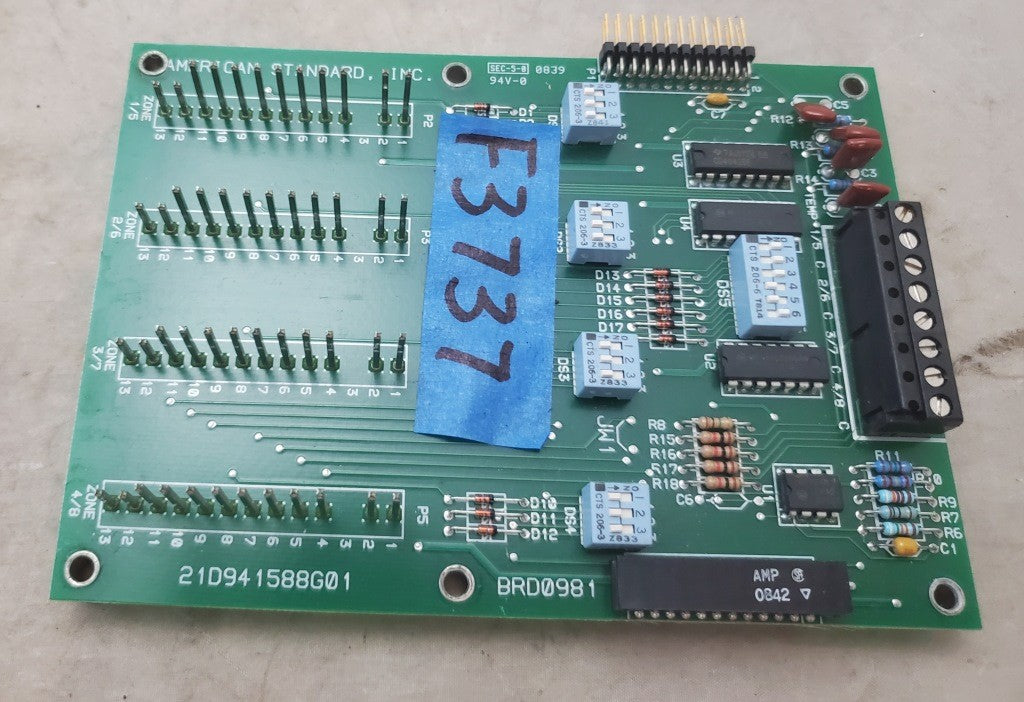 Original American Standard OEM Trane 21D941588G01 Control Sister Board BRD0981