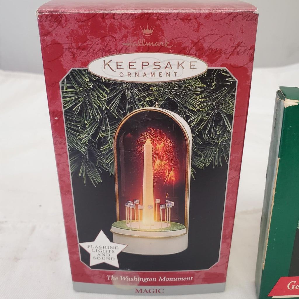 Hallmark Keepsake Ornament Washington Monument & George Washington Bicentennial