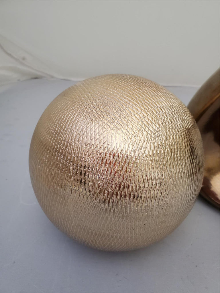 Gold Ball Orb and Abstract Decorative Centerpiece Home Decor