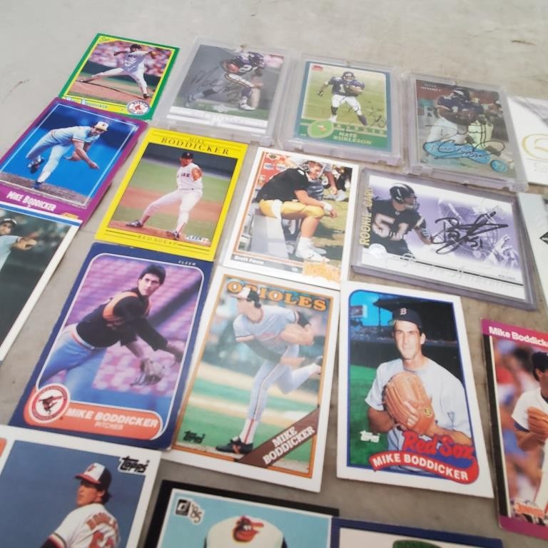 Lot Vintage Orioles Fleer Mike Boddicker Baseball Cards