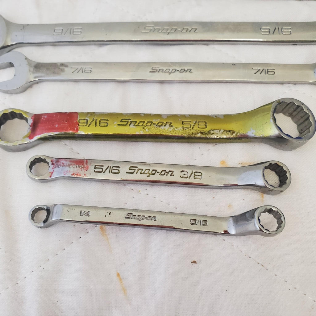 Lot of 7 Snap-On Combination Wrench & Double Box Offset Wrench LOT 494