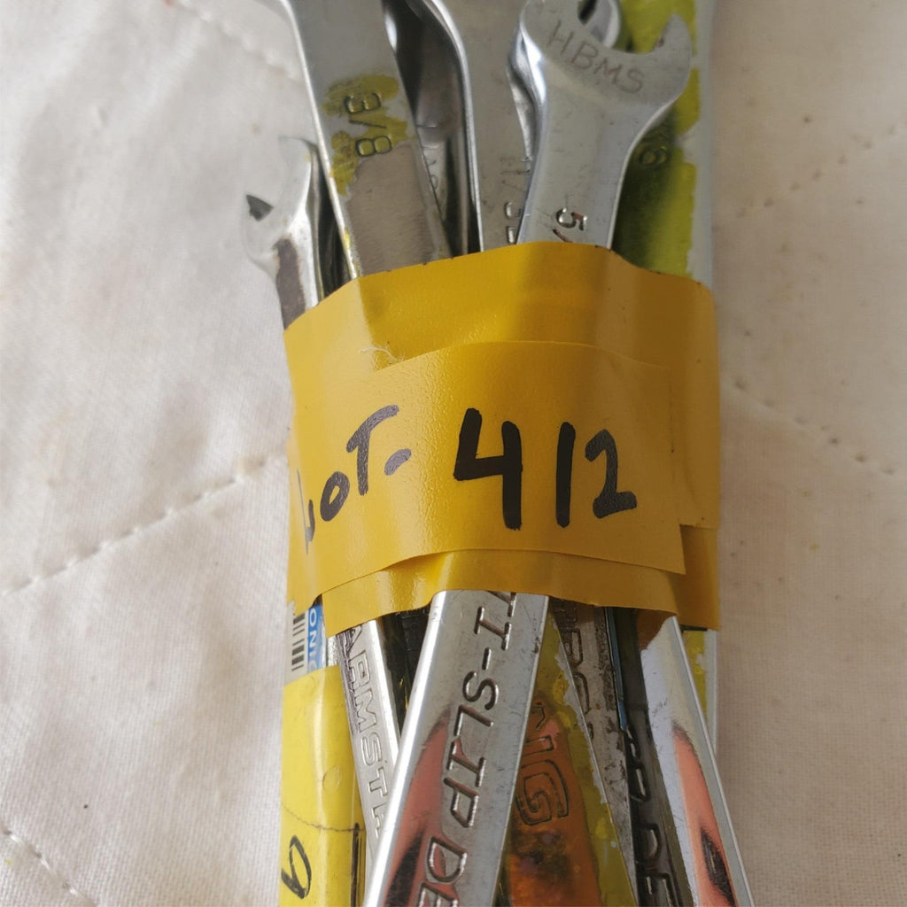 12 Pcs 12 Point SAE Combination Wrench Set - Lot 412
