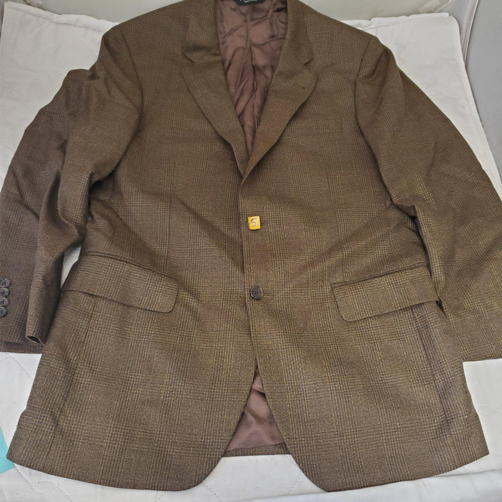 JOS A BANK Signature Collection 100% Wool Men Brown Blazer Sport Coat Jacket 40R