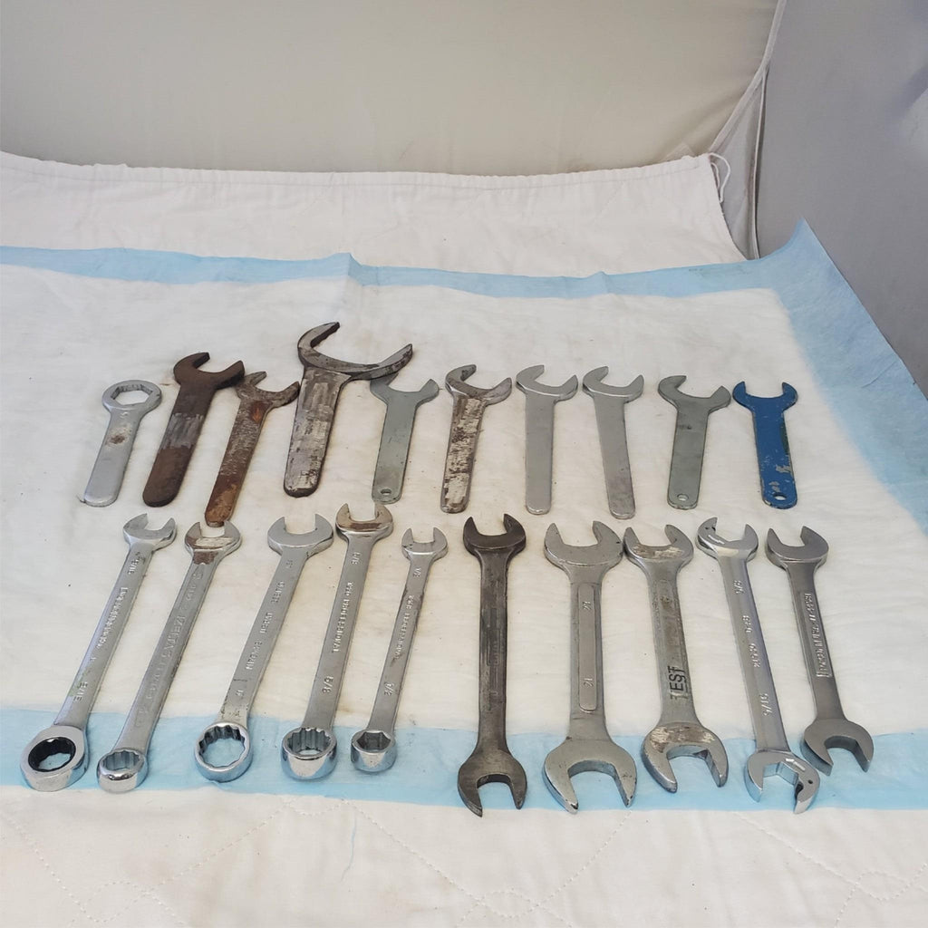 Lot of 20 Various Brand Assorted Size Wrenches Hand Tools LOT 360