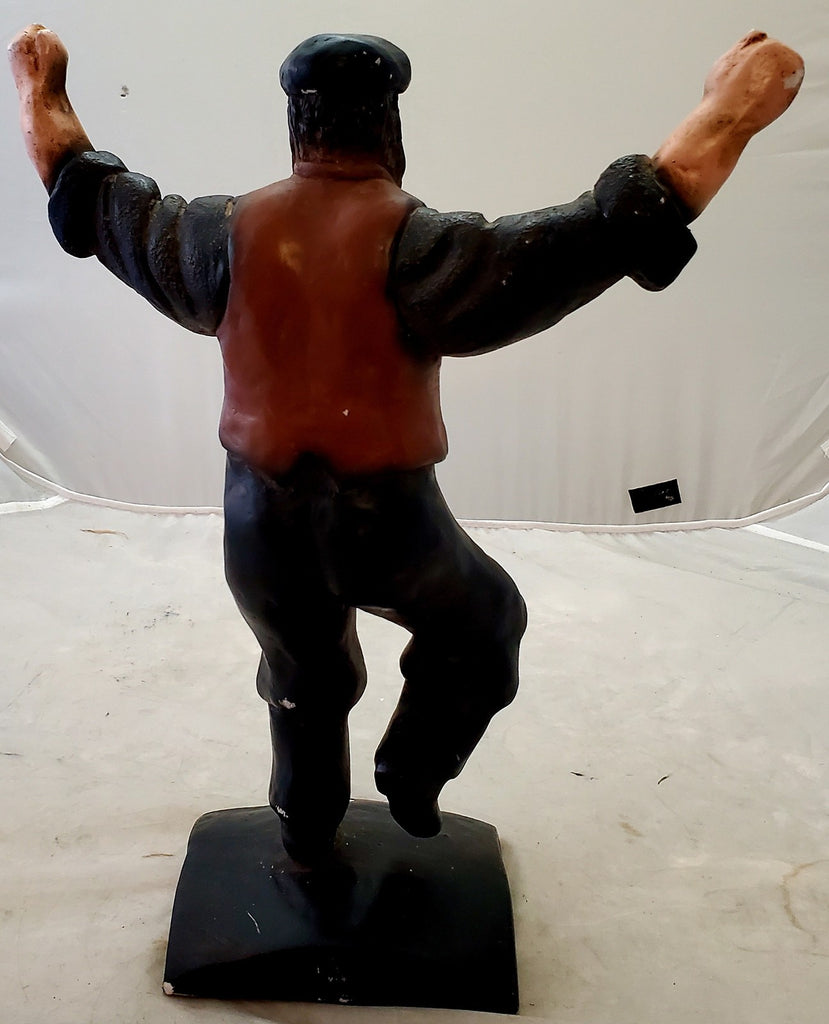 Vintage Used Zorba the Greek Dancing Statue (Cracked)