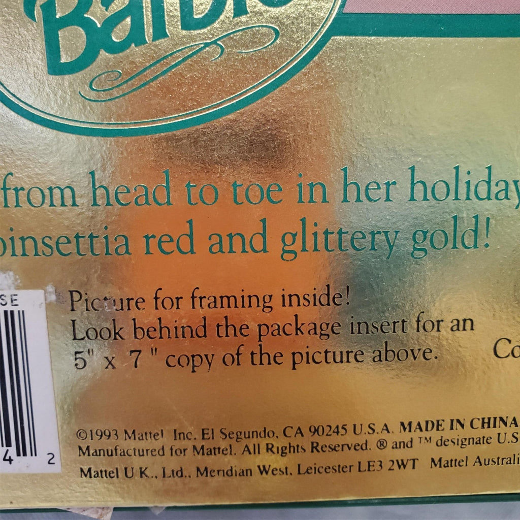 Barbie 1993 - Mattel Happy Holidays Special Edition Barbie Doll