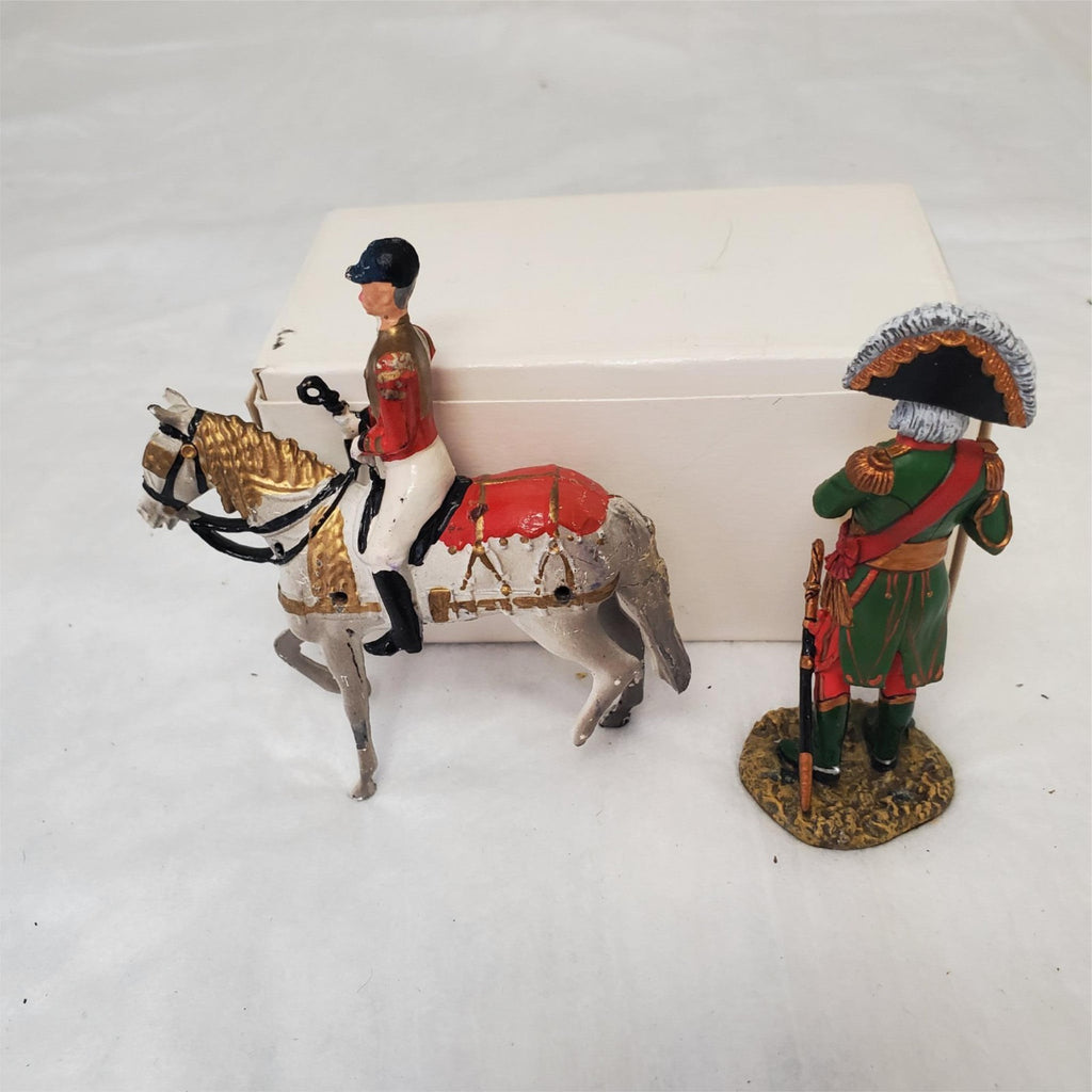 Napoleonic Guards on Horseback Lead Metal Toy Soldier