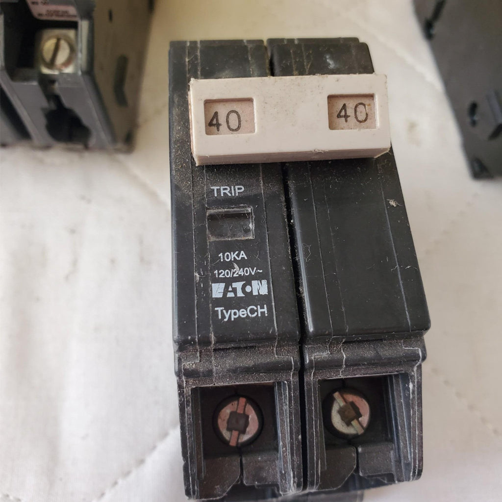 Lot of Circuit Breaker Cutler-Hammer CH240 CHF240 40 Amp 2 Pole 120/240V