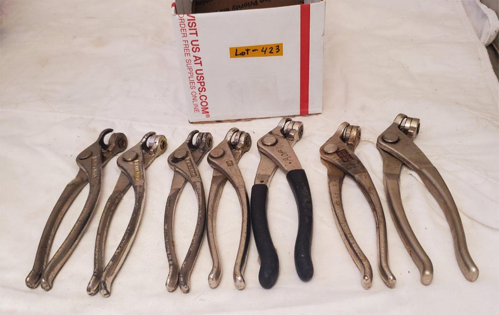 Lot of 7 Wedgelock Cleco Pliers Set Aviation Tool LOT-423