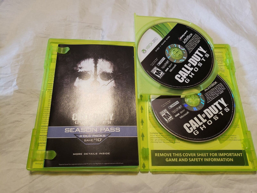 Call of Duty Ghosts Xbox 360 2013 Dolby Digital Microsoft Game Disc