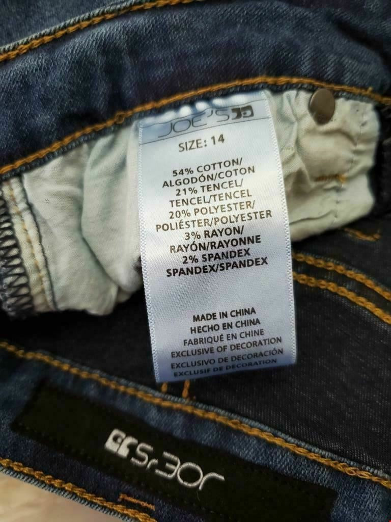 Vintage Joe's Boy's Jeans Size 14 Blue Stretch Skinny Cotton Blend Regular