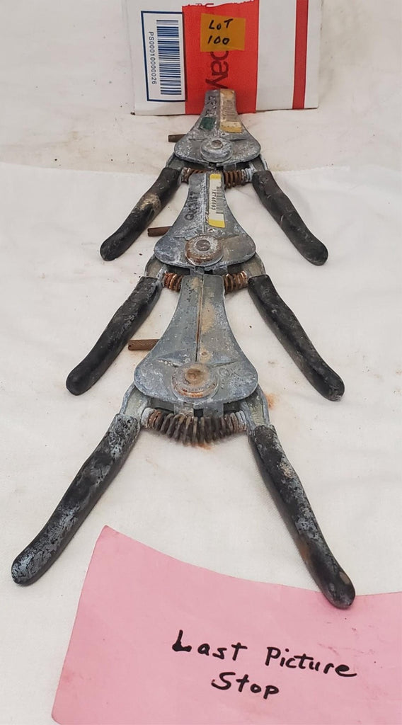 Lot of 3 Electrical Wire Stripper Spring-Loaded Tool LOT-100